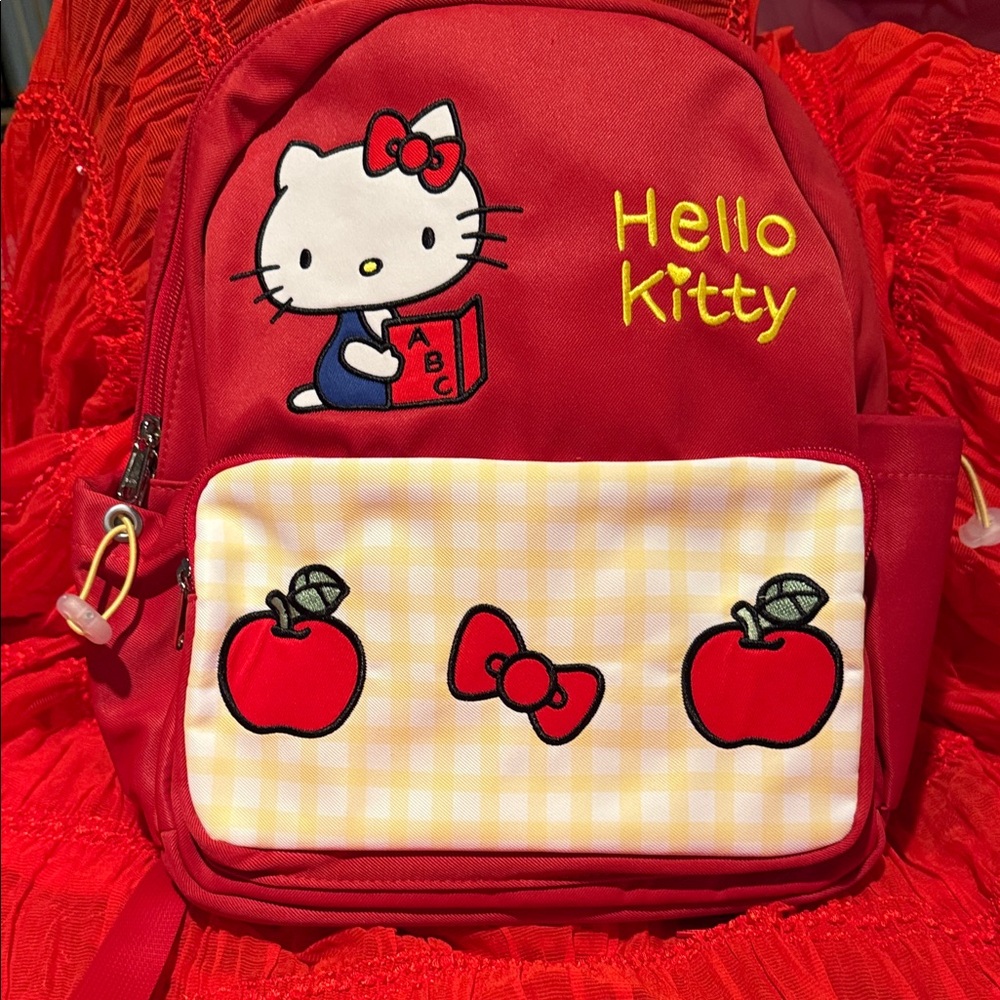 Licensed Sanrio Hello Kitty Red and Yellow Kids backpack